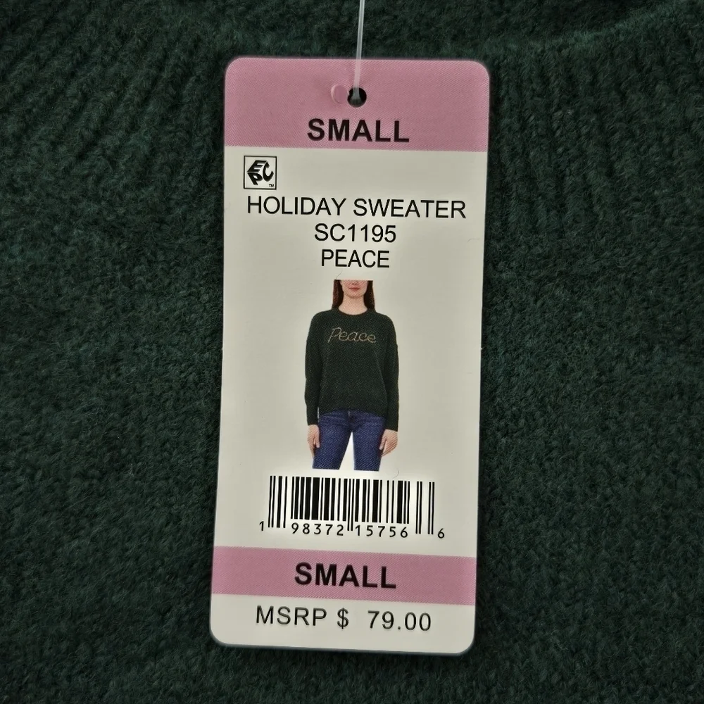 Vince Camuto Women'sa Holiday Sweater. Color: Peace. Size Small. New.Cozy Holi